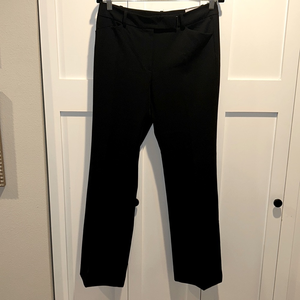 NWT White House Black Market Sz 6 Bootcut Black Pants